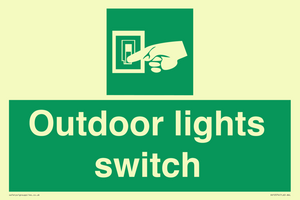 Outdoor lights switch